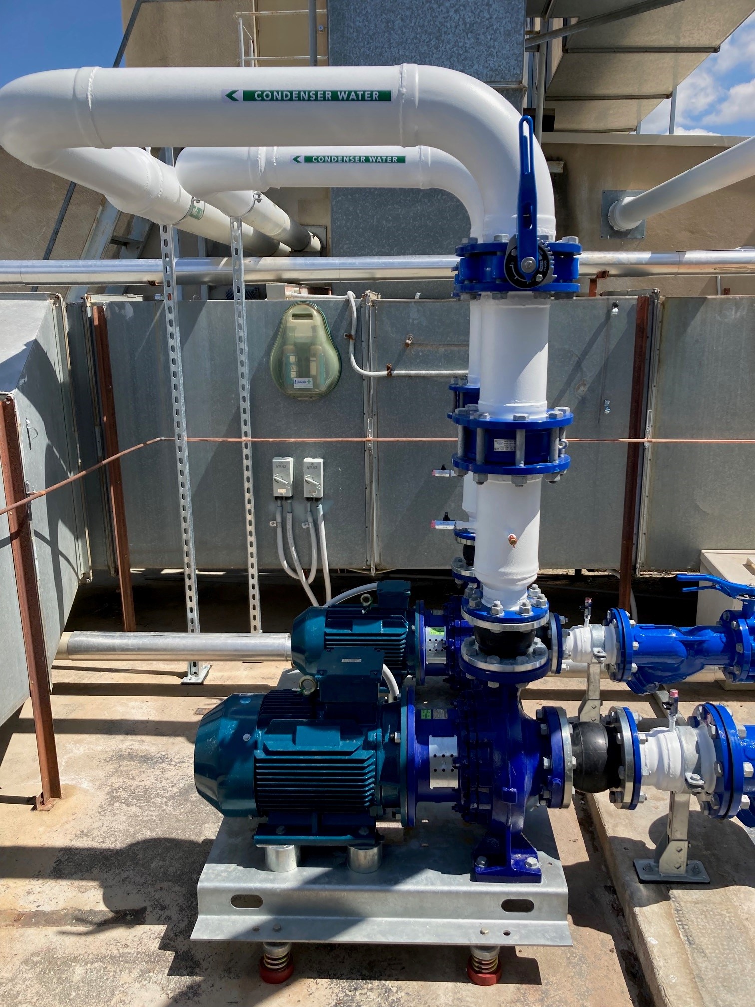 Commercial Plumbing cooling tower pipework 2